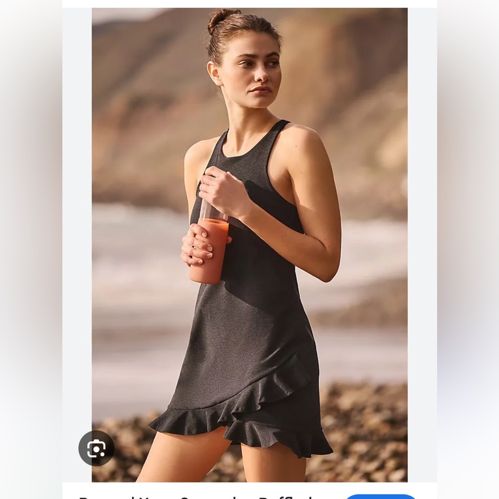 Beyond Yoga Black Ruffled Up Dress- NWOT!